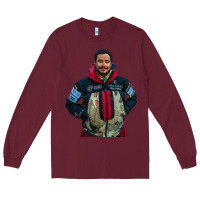 Burgundy nimsdai purja Long Sleeve Tee - linhVisuals