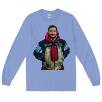 Colony Blue nimsdai purja Long Sleeve Tee - linhVisuals