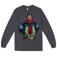 Smoke nimsdai purja Long Sleeve Tee - linhVisuals
