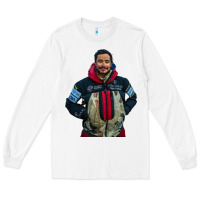 White nimsdai purja Long Sleeve Tee - linhVisuals