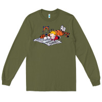 Army Green calvin Long Sleeve Tee - linhVisuals