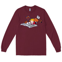 Burgundy calvin Long Sleeve Tee - linhVisuals