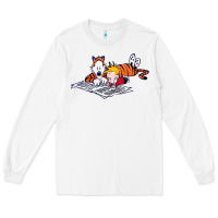 White calvin Long Sleeve Tee - linhVisuals