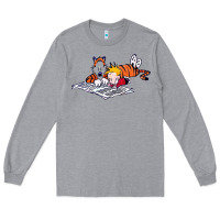 Heather Grey calvin Long Sleeve Tee - linhVisuals