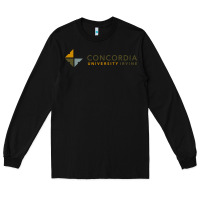 Black Concordia University Irvine Long Sleeve Tee - linhVisuals