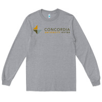 Heather Grey Concordia University Irvine Long Sleeve Tee - linhVisuals