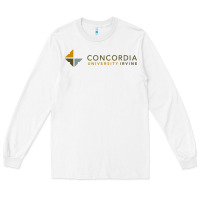 White Concordia University Irvine Long Sleeve Tee - linhVisuals