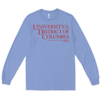 Colony Blue University of the District of Columbia Long Sleeve Tee - linhVisuals