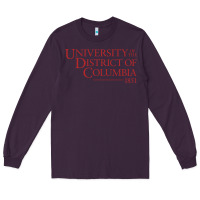 Plum University of the District of Columbia Long Sleeve Tee - linhVisuals