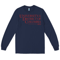 Navy University of the District of Columbia Long Sleeve Tee - linhVisuals