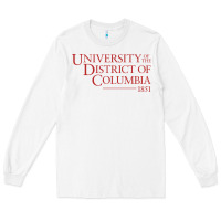 White University of the District of Columbia Long Sleeve Tee - linhVisuals