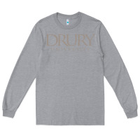 Heather Grey Drury University Long Sleeve Tee - linhVisuals