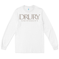 White Drury University Long Sleeve Tee - linhVisuals