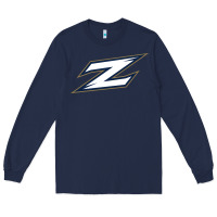 Navy akron zips Long Sleeve Tee - linhVisuals