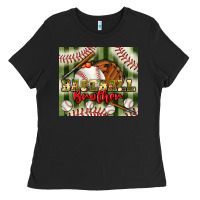 Black baseball brother tumbler Ladies Tee - BundleAndBundleShop