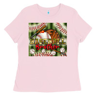 Bubblegum Pink baseball brother tumbler Ladies Tee - BundleAndBundleShop