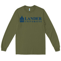 Army Green Lander University Long Sleeve Tee - linhVisuals