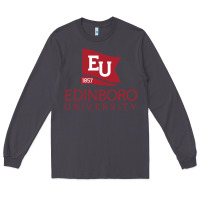 Smoke Edinboro University Long Sleeve Tee - linhVisuals