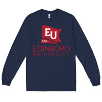 Navy Edinboro University Long Sleeve Tee - linhVisuals