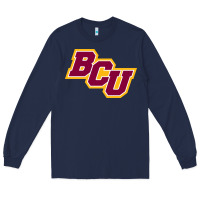 Navy bethune cookman Long Sleeve Tee - linhVisuals