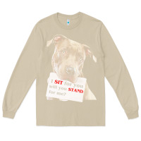 Mushroom pitbull t  shirt i sit for you will you stand for me t  shirt Long Sleeve Tee - linhVisuals