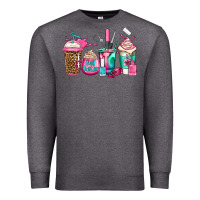 Charcoal Heather nail hustler coffee cups Premium Sweatshirt - Jasminsmagicworld