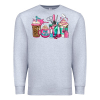 Heather Grey nail hustler coffee cups Premium Sweatshirt - Jasminsmagicworld