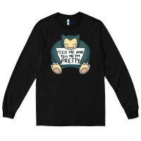 Black feed me snrlx Long Sleeve Tee - linhVisuals
