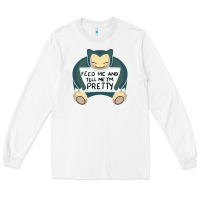 White feed me snrlx Long Sleeve Tee - linhVisuals