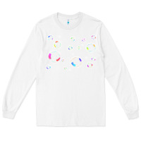 White bubbles t  shirt bubbles t  shirt Long Sleeve Tee - linhVisuals