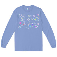 Colony Blue bubbles t  shirt bubbles t  shirt Long Sleeve Tee - linhVisuals