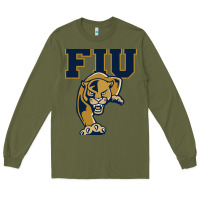 Army Green fiu panthers Long Sleeve Tee - linhVisuals