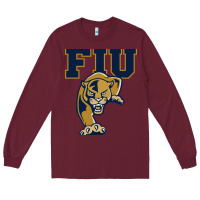 Burgundy fiu panthers Long Sleeve Tee - linhVisuals