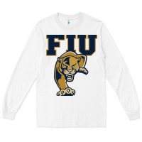 White fiu panthers Long Sleeve Tee - linhVisuals