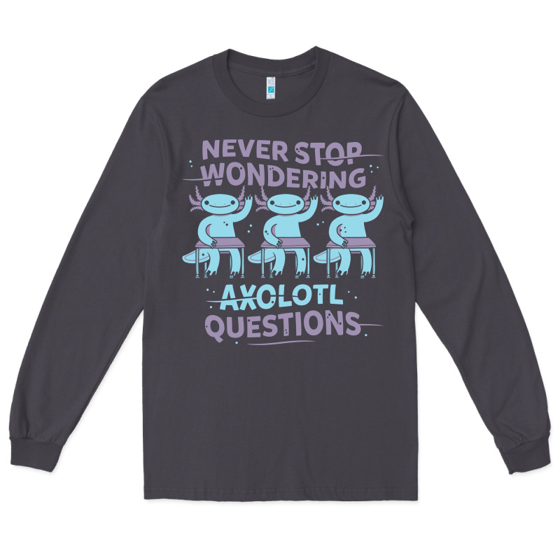 Axolotl Questions Long Sleeve Tee by linhVisuals | Teevron