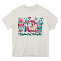 Cream rt respiratory therapist coffee cups Heavy Core Tee - OliviaCreatesArt