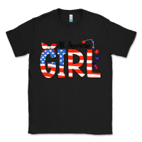 Black All American Girl Bandana Classic Tee - CowCowDesign