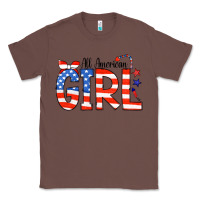 Chestnut All American Girl Bandana Classic Tee - CowCowDesign