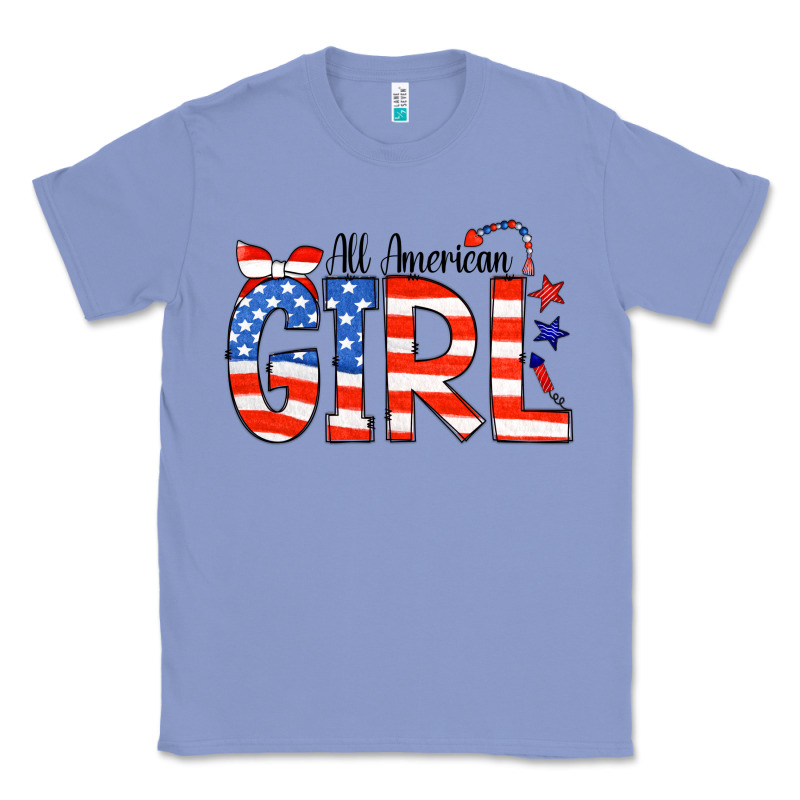 All American Girl Bandana Classic Tee by CowCowDesign | Teevron