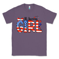 Lavender All American Girl Bandana Classic Tee - CowCowDesign