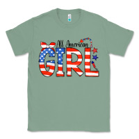 Sage All American Girl Bandana Classic Tee - CowCowDesign
