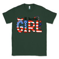 Sports Green All American Girl Bandana Classic Tee - CowCowDesign