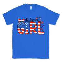 True Royal All American Girl Bandana Classic Tee - CowCowDesign