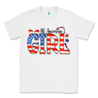 White All American Girl Bandana Classic Tee - CowCowDesign