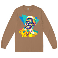 Toasted Coconut stevie wonder vintage Long Sleeve Tee - linhVisuals