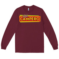 Burgundy suitable-pollo-campero-worn Long Sleeve Tee - linhVisuals