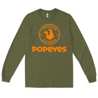 Army Green suitable-popeyes-worn Long Sleeve Tee - linhVisuals