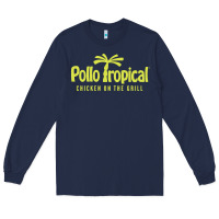 Navy suitable-pollo-tropical-worn Long Sleeve Tee - linhVisuals