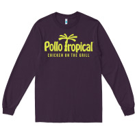 Plum suitable-pollo-tropical-worn Long Sleeve Tee - linhVisuals