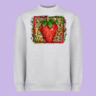 Strawberry Summer Heavyweight Sweatshirt Designed By Jasminsmagicworld